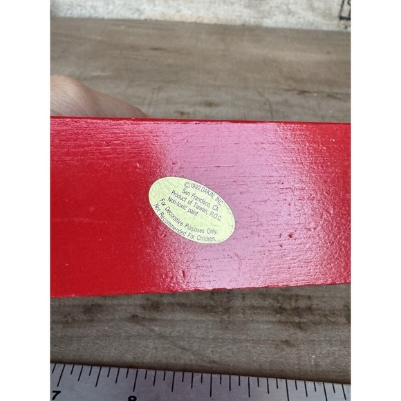 Vintage 3D Christmas Ornament Santa In Chimney Scene Dakin,inc Product Of Taiwan - Picture 12 of 13